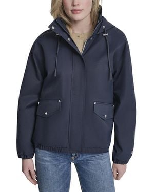 DKNY Short Rain Jacket - Blue