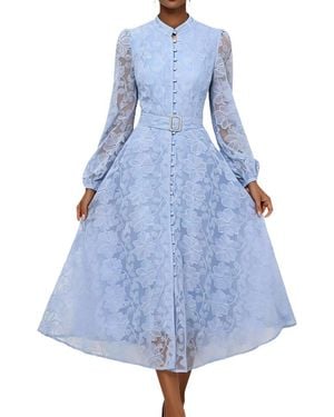 Emma way Midi Dress - Blue