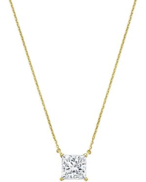 Diana M. Jewels Diana M. 14K 6.00 Ct. Tw. Lab-Grown Diamond Pendant Necklace - Metallic