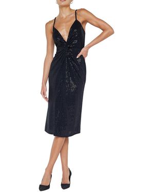 L'Agence Chatou Twist Midi Dress - Blue