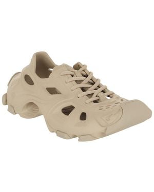 Balenciaga Hd Low Lace-Up Trainer - Natural