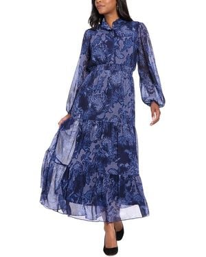 London Times Maxi Dress - Blue