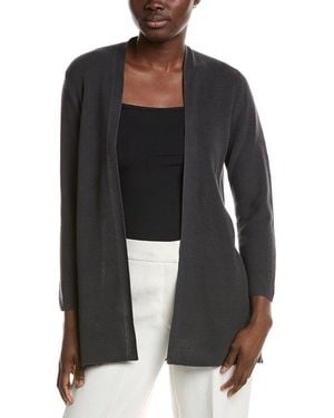 Eileen Fisher Petite Long Cardigan - Black