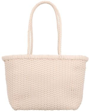 Dragon Diffusion B Weave Leather Shoulder Bag - Natural