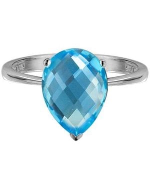 Gemstones 4.00 Ct. Tw. Topaz Half-Eternity Ring - Blue