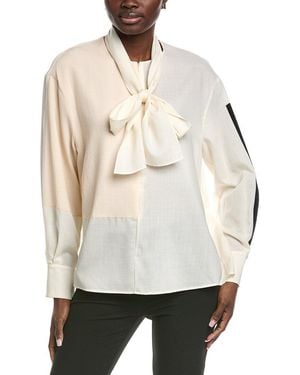 Akris Scarf Wool Jumper - Natural