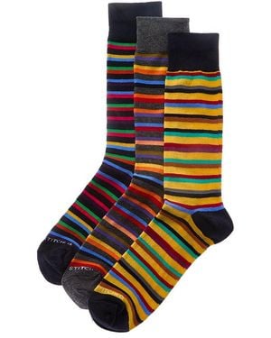Unsimply Stitched 3Pk Socks - Multicolour