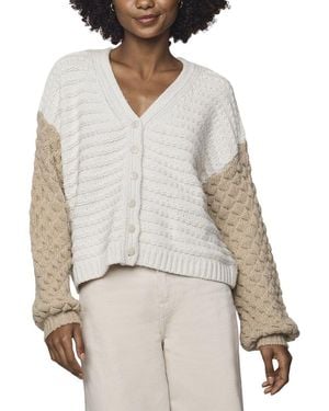Splendid Maria Bobble Cardigan - White