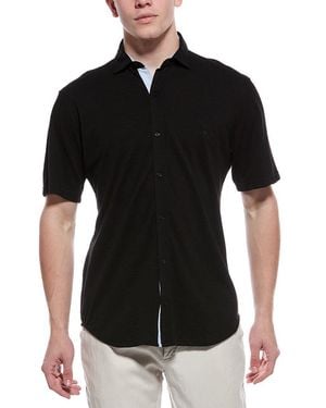 Tailorbyrd Slub Pique Shirt - Black