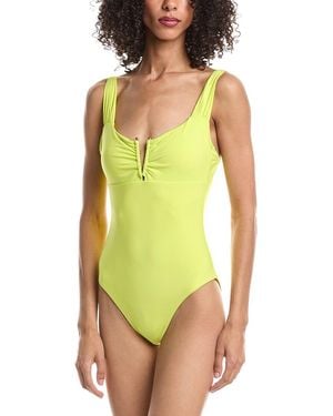 Becca Viviana Plunge One-Piece - Green