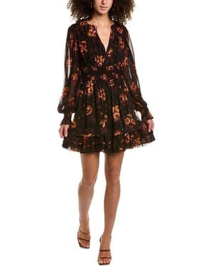 Ulla Johnson Adara Silk Mini Dress - Brown