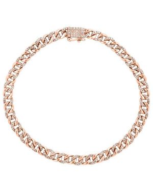 Effy Fine Jewelry 14K Rose 0.92 Ct. Tw. Diamond Bracelet - Metallic