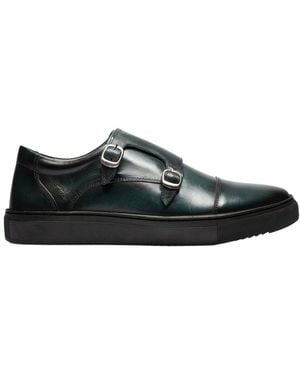 Gernie 501's Double Suede Monk Loafer - Black