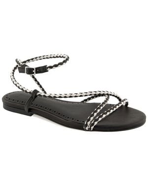 Rebecca Minkoff Ayla Leather Sandal - Metallic