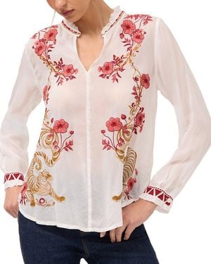 Johnny Was Roma Blouse - Pink