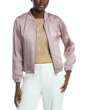 Herno Satin Bomber Jacket - Red