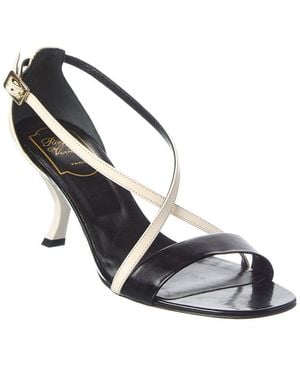 Roger Vivier Leather Sandal - Metallic