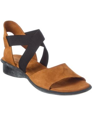 Arche Satia Leather Sandal - Brown
