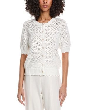 Nanette Lepore Knit Cardigan - White