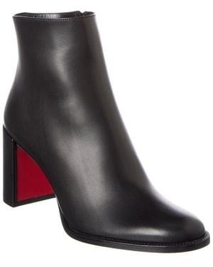 Christian Louboutin Adoxa 70 Leather Bootie - Black