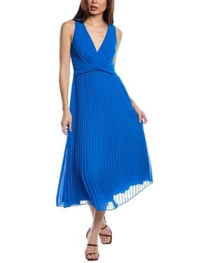 Badgley Mischka Sunburst A-Line Dress - Blue