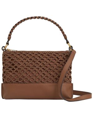 Reiss Blakeley Leather Crossbody - Brown