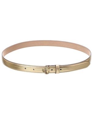 Jimmy Choo Mini Helina Leather Belt - White