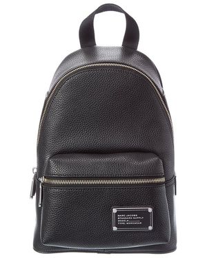 Marc Jacobs Small Leather Backpack - Black