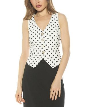 Alexia Admor Liliana Vest Top - White