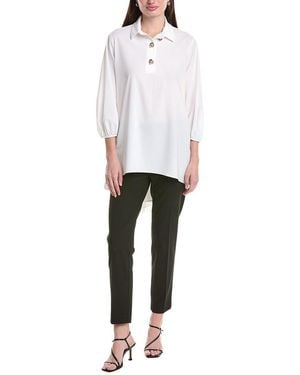Joseph Ribkoff Elbow Sleeve Top - White