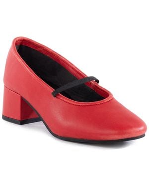 Seychelles Dusk To Dawn Leather Pump - Red