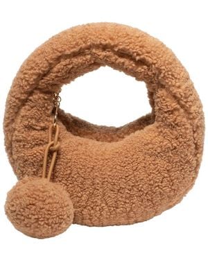 Eugenia Kim Moon Faux Shearling Shoulder Bag - Brown