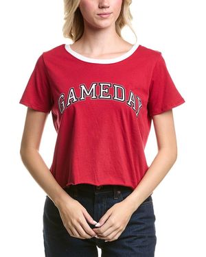 Prince Peter Graphic Boyfriend Crop T-Shirt - Red