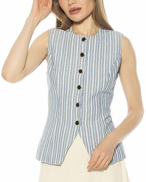 Alexia Admor Kinsley Vest Top - Blue