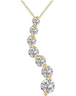 Lab Grown Diamonds 14K 2.00 Ct. Tw. Lab Grown Diamond Necklace - White