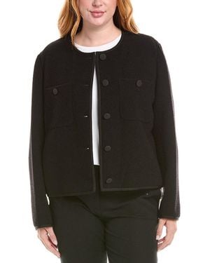 Lafayette 148 New York Crewneck Jacket - Black