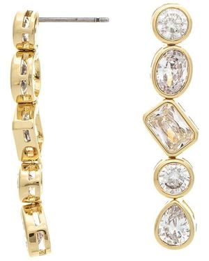 Rivka Friedman 18K Plated Cz Earrings - Metallic