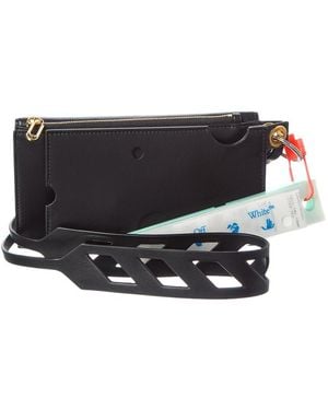 Off-White c/o Virgil Abloh Neck Leather Continental Wallet - Black