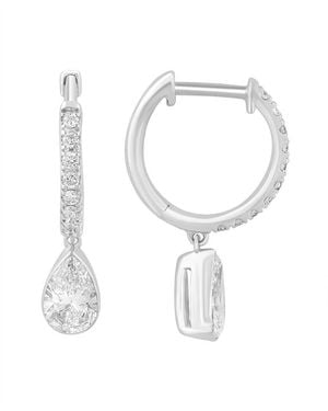Effy Fine Jewelry 14K 1.12 Ct. Tw. Lab-Grown Diamond Earrings - White