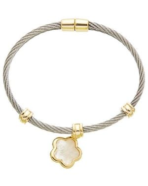 Juvell 18K Plated Pearl Bracelet - Metallic