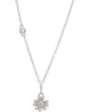 Savvy Cie Cz Station Necklace Necklace - Metallic
