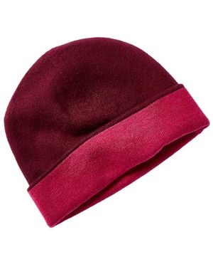 Forte Cashmere Reversible Jersey Cashmere Skull Cap - Red