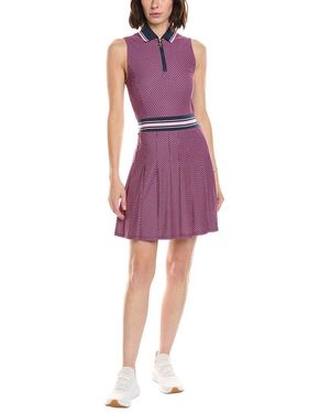 Stella Parker Pleated Skirt Polo Dress - Purple