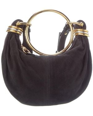 Chloé Mini Leather Bracelet Hobo Bag - Black