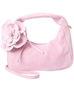 Isabella Rossetti Fluer 27 Suede Shoulder Bag - Pink