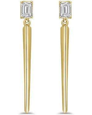 Sabrina Designs 14K 0.42 Ct. Tw. Diamond Long Dangle Earrings - White
