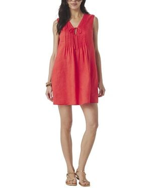 Splendid Stella Linen Mini Dress - Red