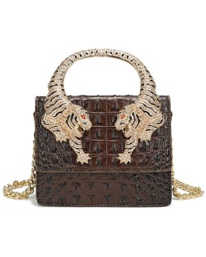 Tiffany & Fred Paris Leather Shoulder Bag - Brown