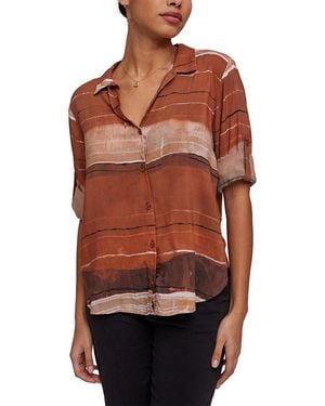 Bella Dahl Capri Button Down - Red