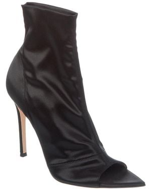 Gianvito Rossi Gotham 150 Satin Bootie - Black